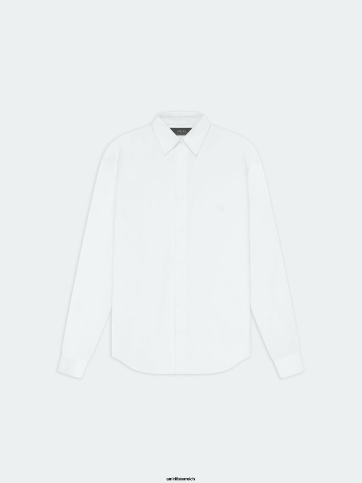 AMIRI Kleidung Weiß 2RVT2T103 Männer perfektes Popeline-Hemd